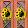 Sunflower Door Sign With Plastic And Polyester Materials For Spring And Autumn