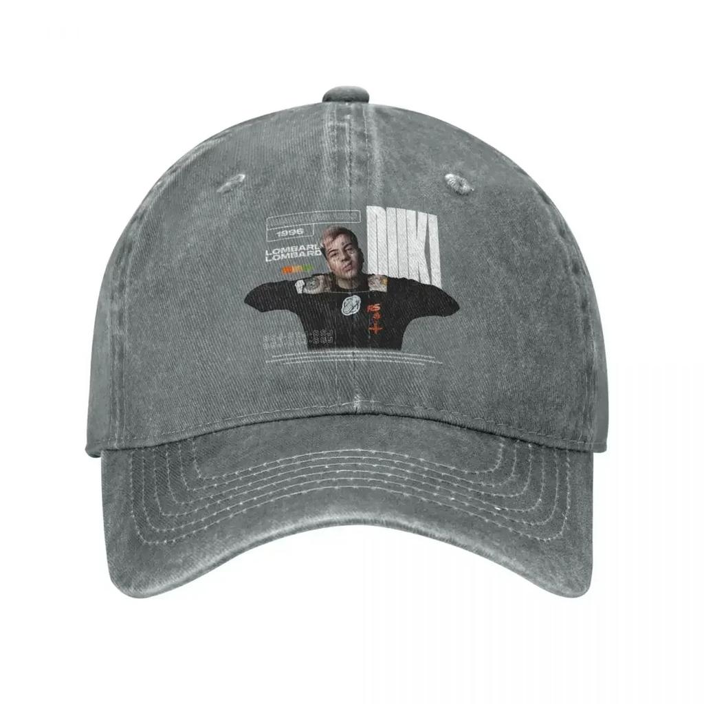 Cool Duki Singer Rapper Baseball Cap Vintage Distressed Denim Pop Rap Sun Cap Unisex Style Outdoor Running Golf Adjustable