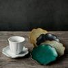 Rough Ceramic Square Coasters Japanese Retro Home Kitchen Anti-scald Heat Insulation Cup Base Kung Fu Tea Ceremony Accessories
