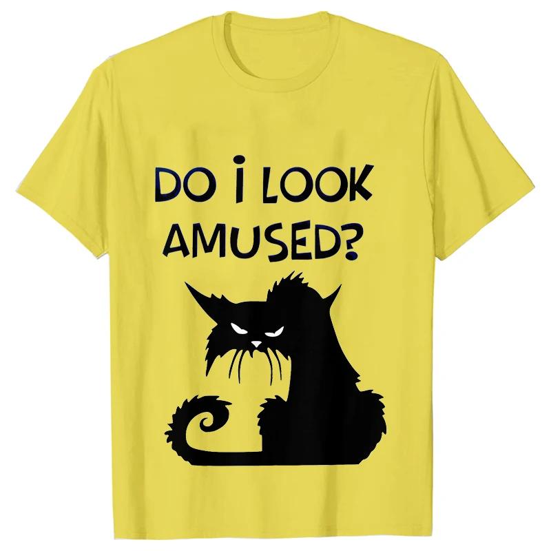 Black Cat I Was Told To Check My Cattitude T Shirt for Men Women Tops Funny T Shirt Short Sleeve Tees Summer Brand Tee Shirt