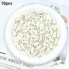 10Pcs Little Fish Ceramic Beads Diy Necklace Earrings Jewelry Accessories Pendants Loose Beads For Crafting