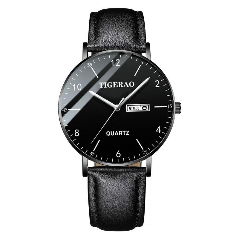 Watch Men'S Waterproof Double Calendar Trend Starry Sky Non-Mechanical Watch Quartz Watch