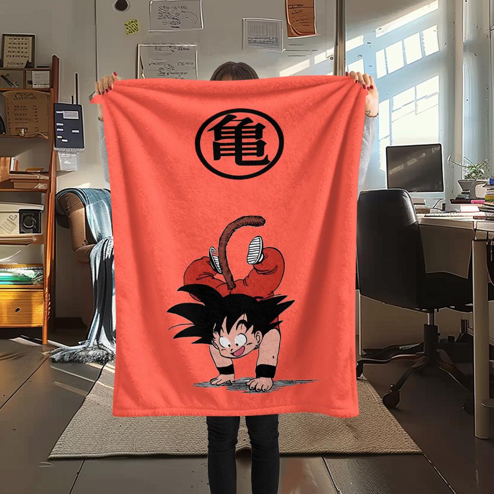 

Dragon Ball character Print Flannel Blanket High quality Comfortable for All Seasons Home Decor Warmth and Comfort Perfect for Christmas Gifts 80cm x 120cm