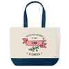Sac Shopping - PLANETEE - Lisa Les Affaires d'Enfer - Coton 40x45 Cm - Fond Bleu - Fabriqué En France