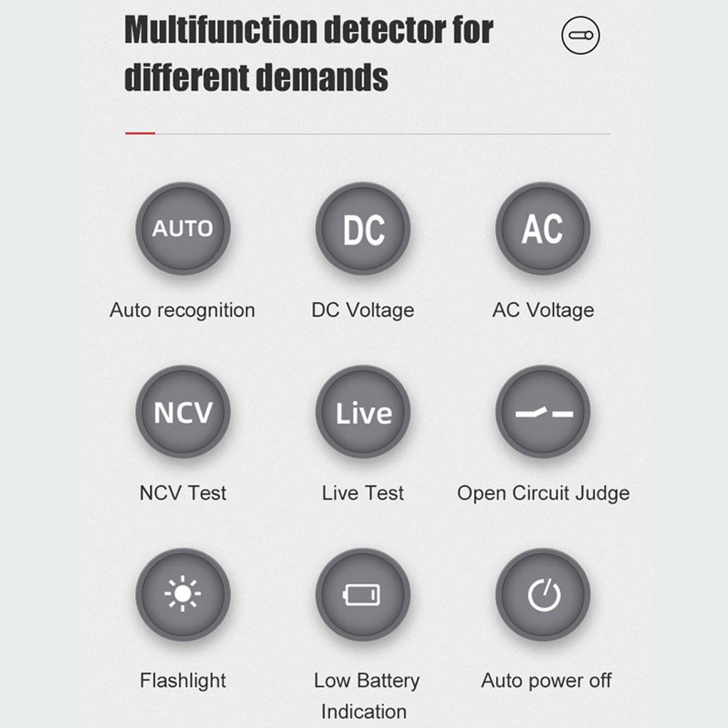 Voltage Tester Smart Multimeter Multifunctional Detector Wire Checker
