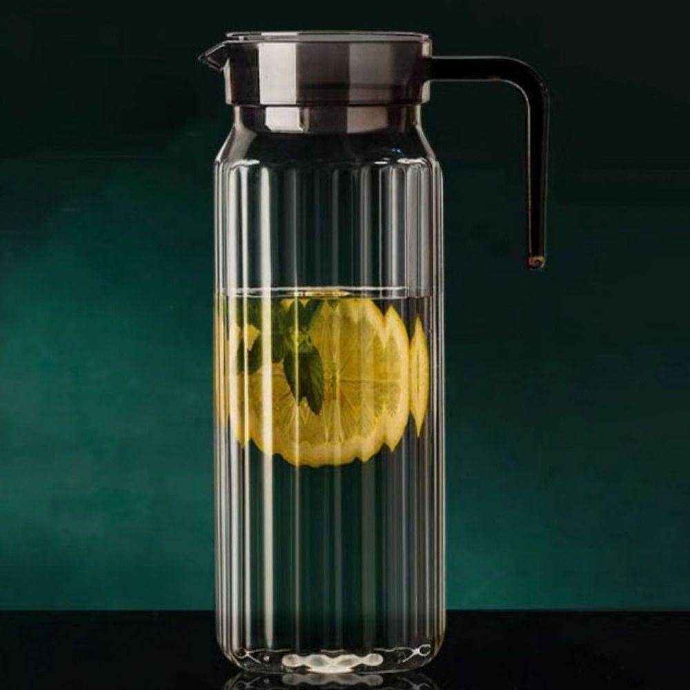 Heat Resistent Water Pitcher 1100ml Iced Tea Pot Drinkware Cold Water Kettle  Hotel
