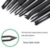 Anti-Static Curved Tip Plastic Tweezers, Multi-functional with Wide and Flat Tips for Industrial and Eyelash Use.