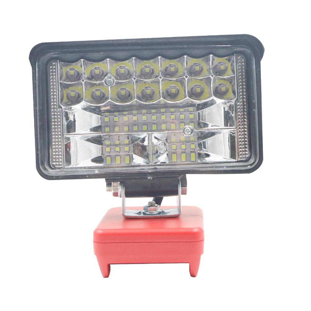 Wireless LED Work Light 4inch  34LED 5400LM Dual USB Port for Milwaukee Cordless M18 18V Battery