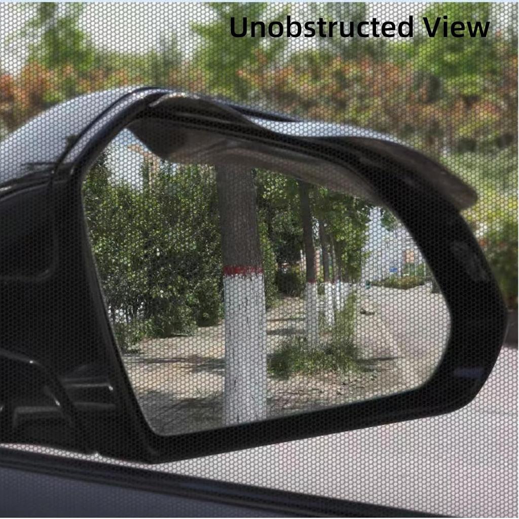 Cars Window Shades–4Pcs Breathable Mesh Sun Shade For Back & Side Windows, UV Protection For Baby, Family & Pets, Privacy Screen, Bug & Mosquito