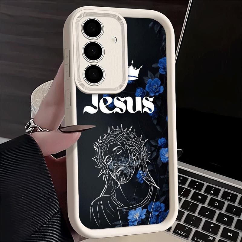 Phone Case for Samsung Galaxy A17 A16 A15 A14 A13 God Jesus Pray Cross Bible A56 A36 A26 A55 A35 A25 A54 A34 A24 A53 A33 A23 A07