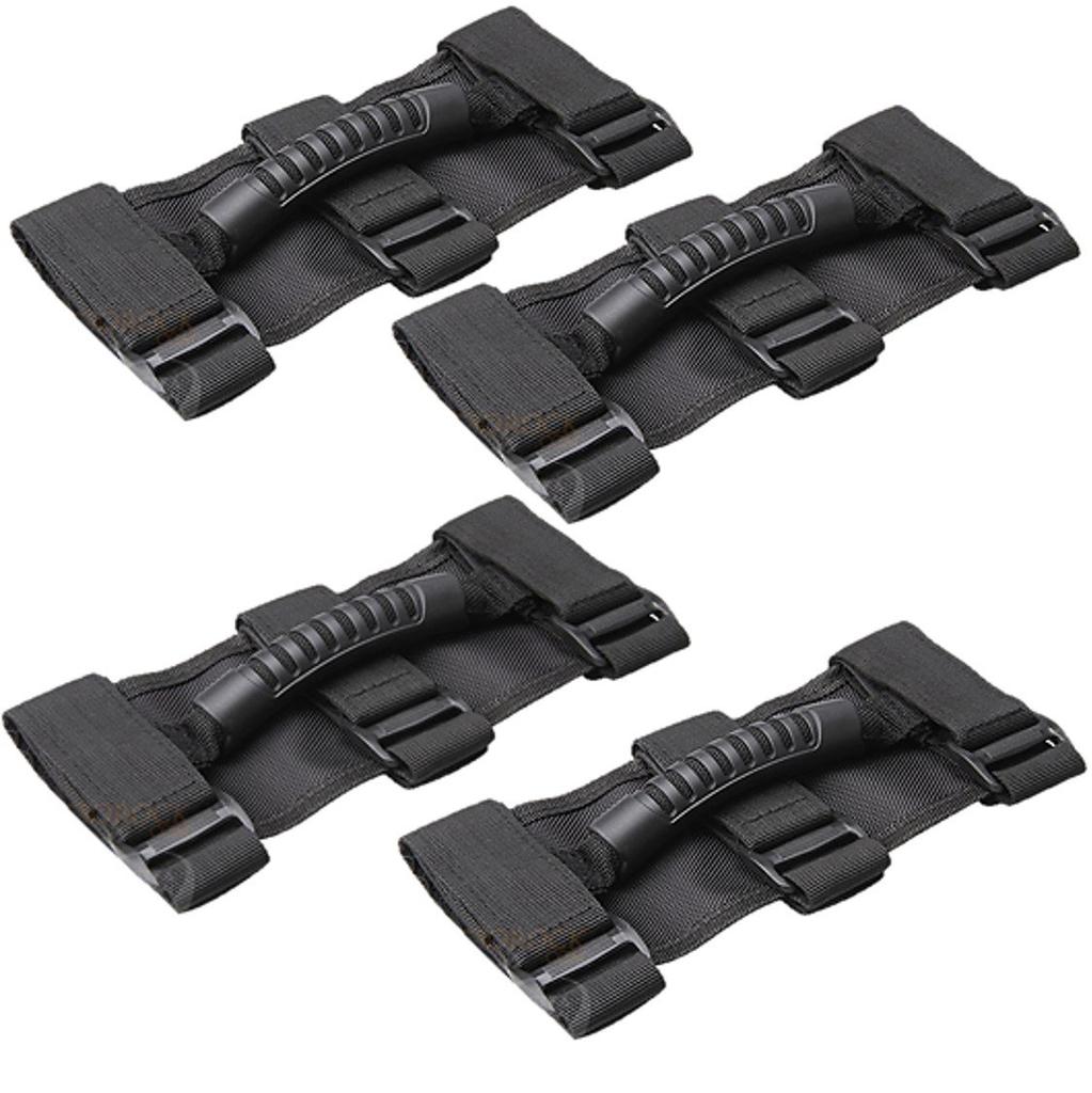[ST TS] JEEP Wrangler Grab Handles, Wide Assist Grips, Universal Parts, Set of 2 or 4 (02 BL, 4 pieces)