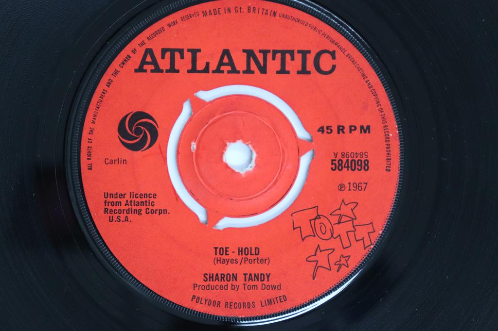 7inch Record SHARON TANDY - Toe-Hold 584098 Atlantic 1967 UK Soul/Funk Used