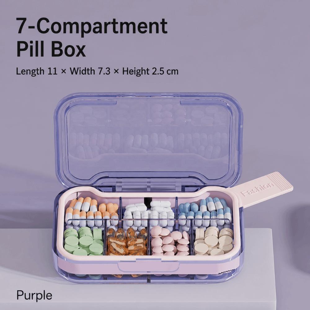 4/7 Grids Pill Box Organizer Food Grade PP Travel Pill Container Medicine Storage Case  For Travel