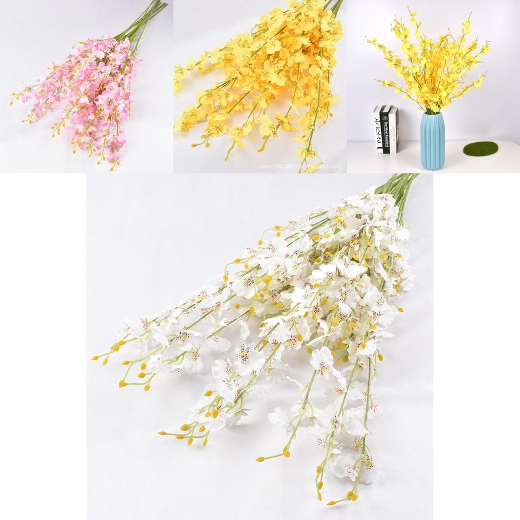 Fivebranch Oncidium Artificial Arrangement For Photography Party And Indoor Decor With Realistic Look