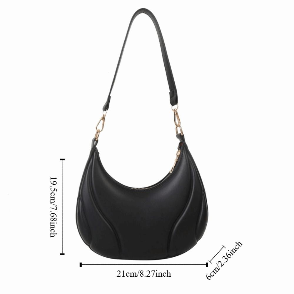 Handbag PU Leather Hobo Bag Korean Style Ins Square Tote Bag Fashion Simple Shoulder Bag  Outdoor