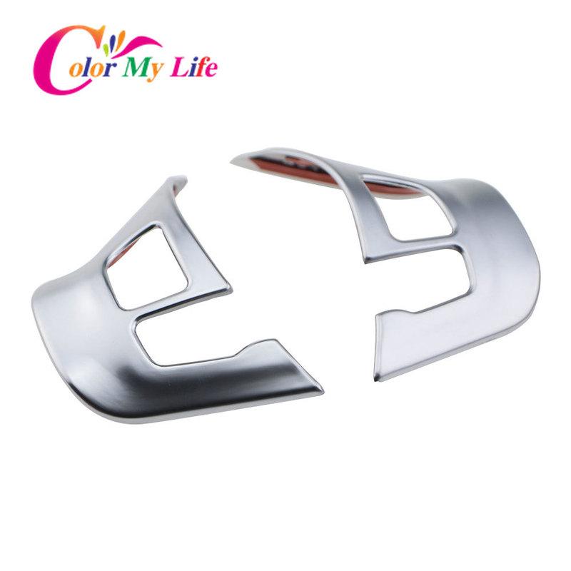 Car Styling ABS Chrome Steering Wheel Protection Trim Sticker for Peugeot 208 2008 GTI 2014 - 2017 Stickers Accessories