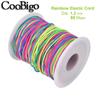 100Meter Rainbow Elastic Rope Round Elastic Band Beading Bracelet String Rubber Cord Clothe Sewing Accessories 1mm 1.2mm 1.5mm