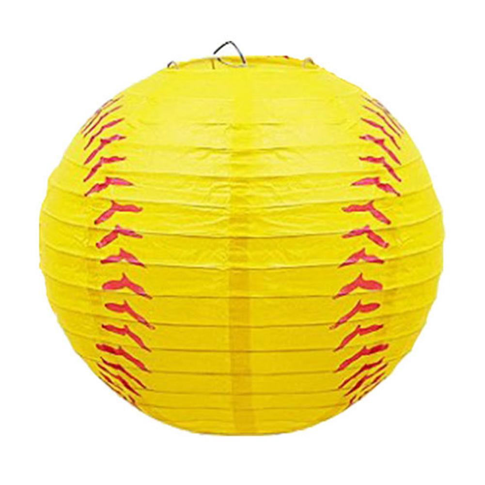 

20см Бумажные фонарики Шар Ручной работы Спортивная тематика Фонарь Форма бейсбол/баскетбол/футбол для Свадьбы Праздничной вечеринки Подвесной декор