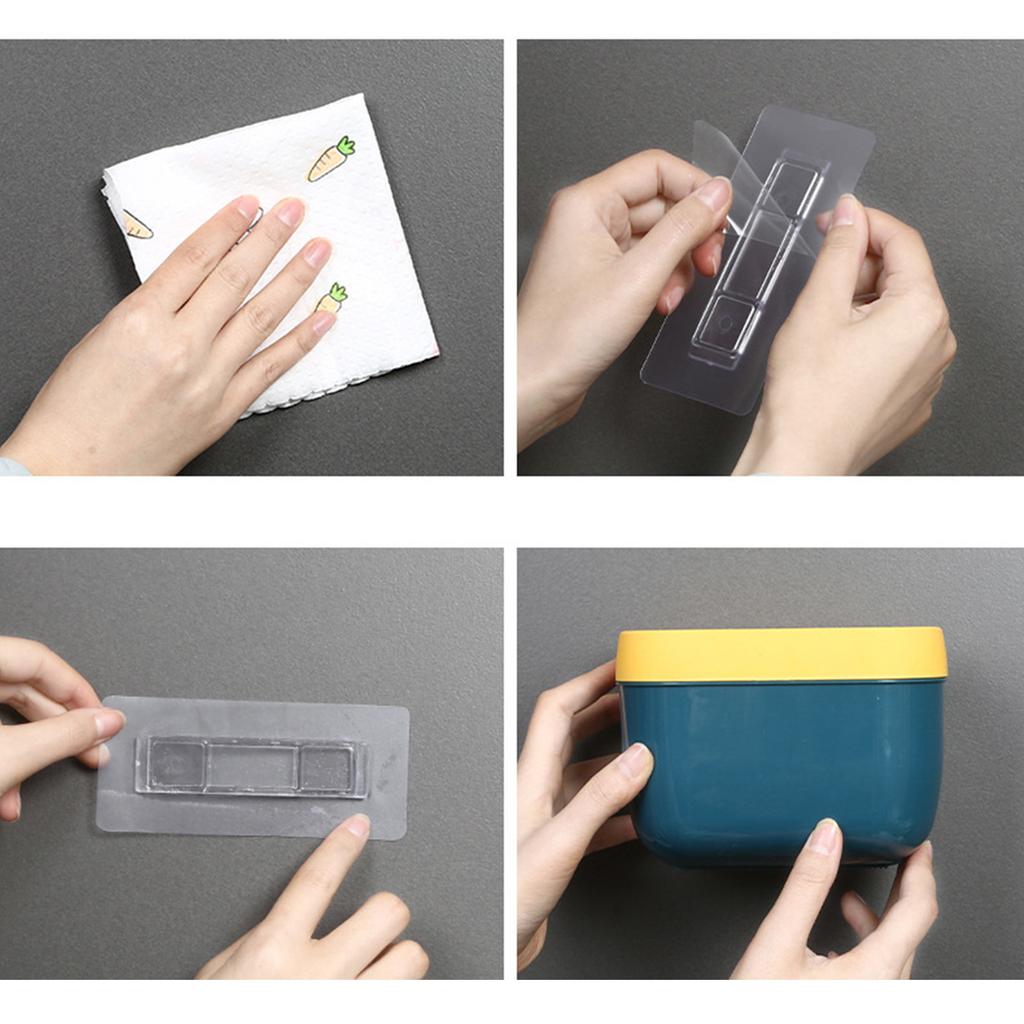Tissue Paper Dispenser Box Large Capacity Waterproof Punching Free Toilet Paper Storage Organizer