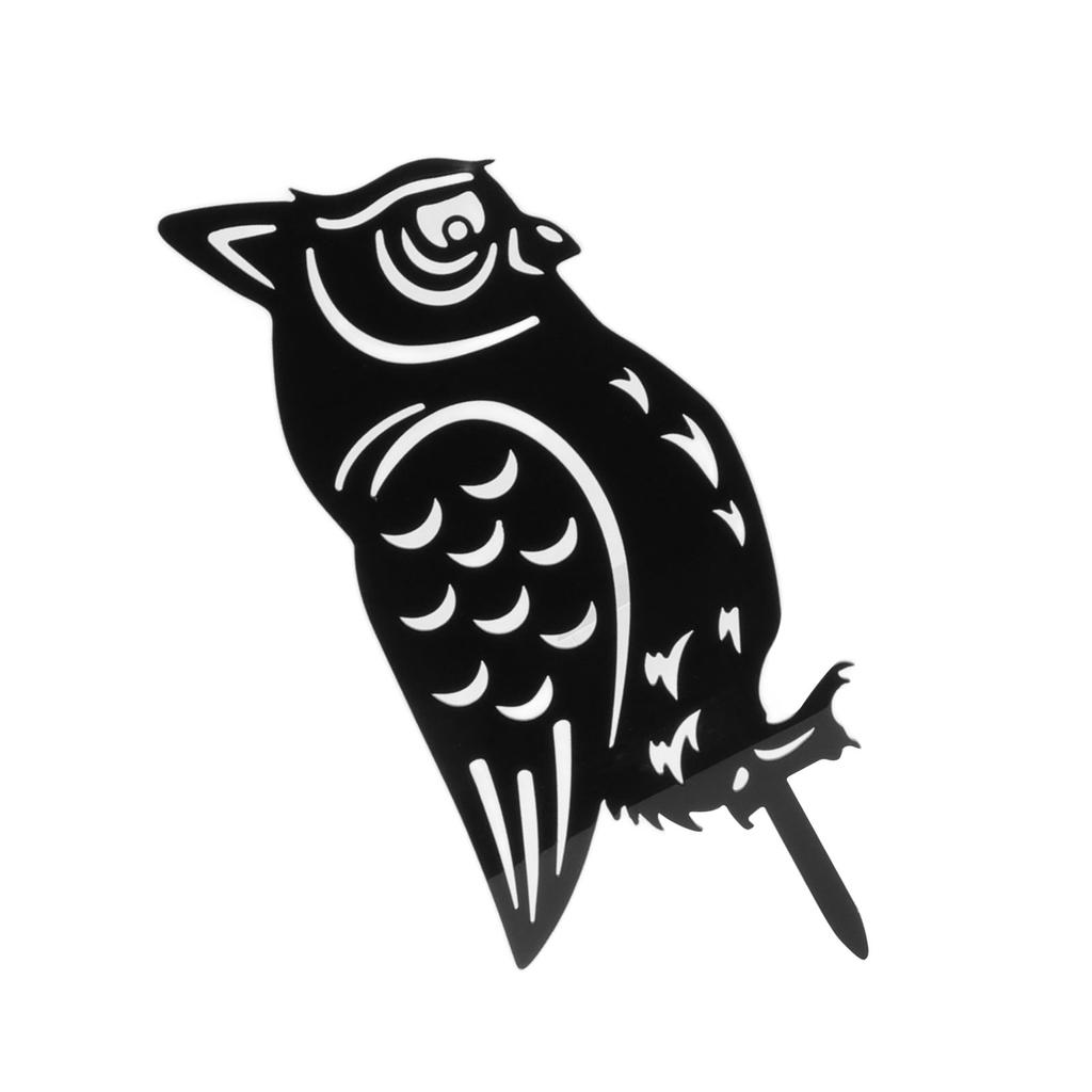 Garten Eule Dekorative Einsteckkarte Außenhof Rasen Eulen Silhouette Acrylstecker