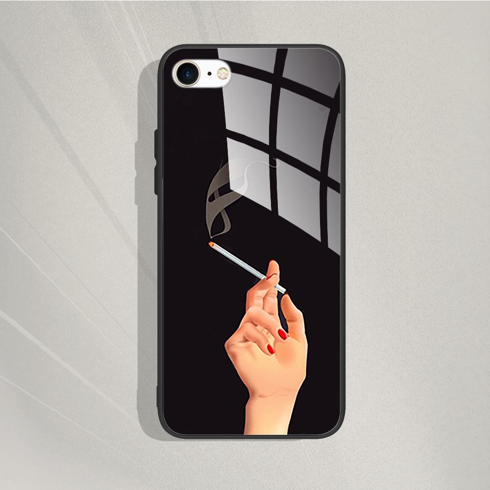 Phone Case For iPhone 7 8 SE 2020 Tempered Glass Case For iPhone7 8 SE2020 se 2020 se2020 A1778 A1660 A1779 Protective Cover Bag