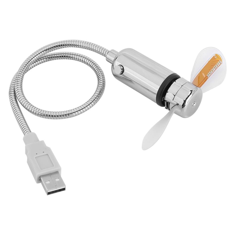 Flexible Display USB LED Fan RGB Lighting Flexible LED Display Mini Mini Display Fan Desktop