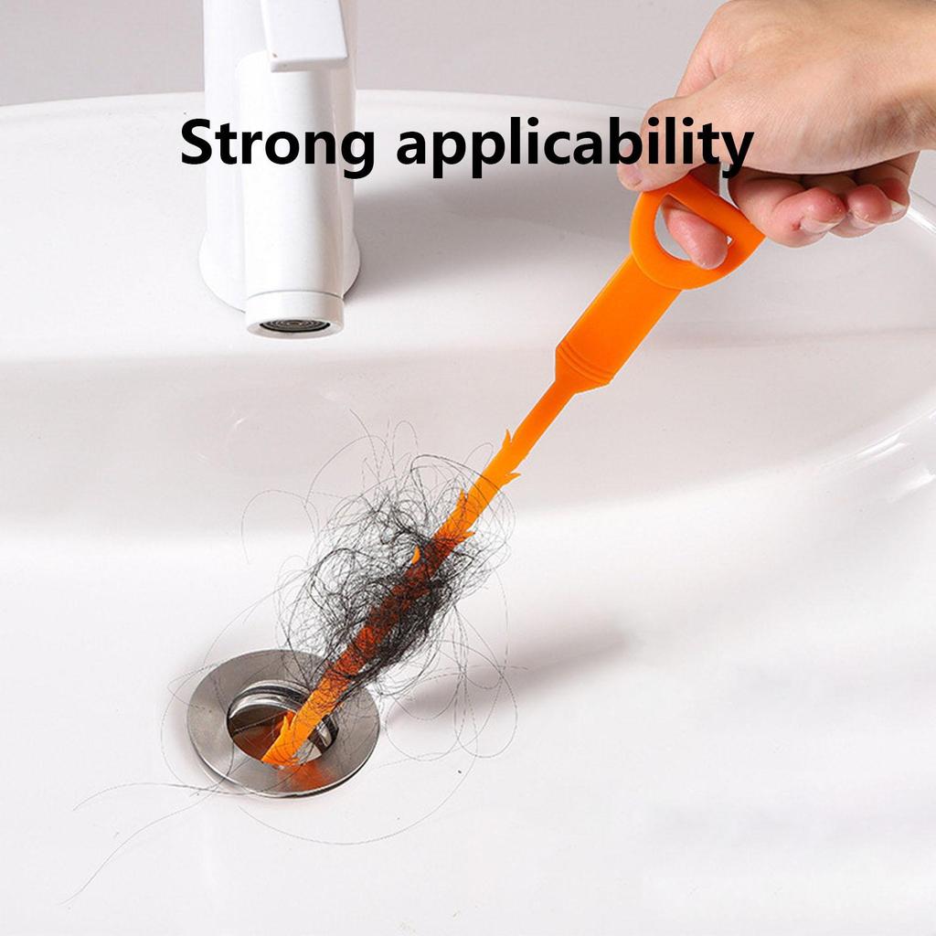 Household Kitchen Toilet Pipe Sink Hair Clog Remover Manual Drain Auger Tool Effective Sewer Unblocker for Bathroom Pipeline