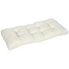 Cushion for 2-Seater Bench for Interior and Exterior with 8 Stitches for Chairs Sofas 110x48x8 cm Cream