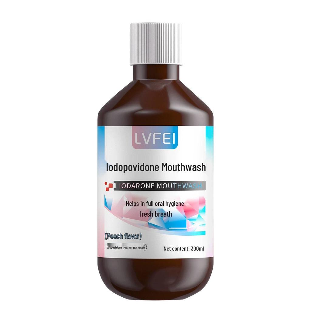 LVFEI Iodine Ketoconazole Mouthwash - Long-Lasting Fragrance, Multi-Plant Extracts, Freshens Breath, Gentle Clean.