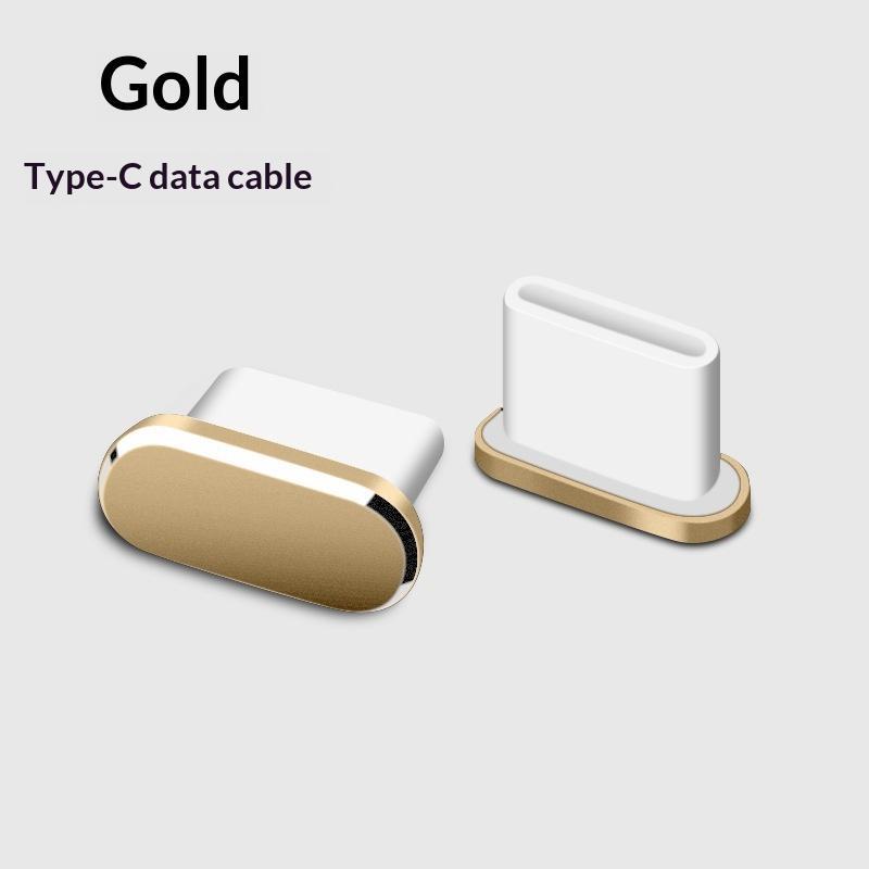 Metal Type C Anti Lost Dust Plugs Lightweight Dustproof Port Covers for Android Phones Laptops Tablets Students Gifts