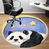 1pc Panda Moon Office Round Area Rug, Indoor Mat Suitable ForOffice, Under Office Chairs Bedroom Living Room Home Decor, Room Decot137