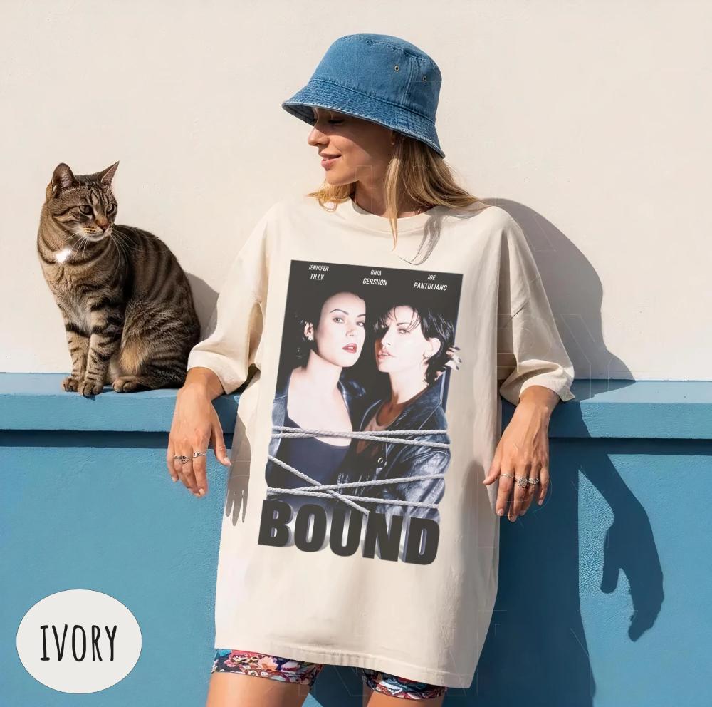 Bound Movie TShirt Vintage Thriller Film Tee The Wachowskis Movie Shirt Tee Clothing Short Sleeve Shirt Unisex Women AllSeason M