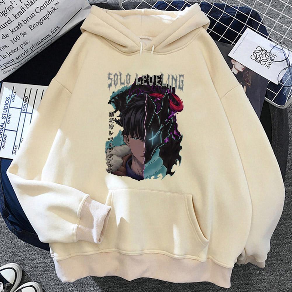 

Худи с принтом Сон Джин У, аниме, Solo Leveling, уличная одежда, мужские, женские, толстовки с длинным рукавом, Харадзюку, свободные, повседневные, пуловер 3XL