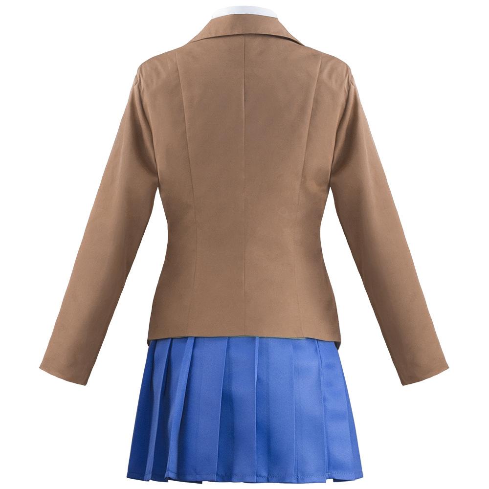 Anime Doki Doki Literature Club Monika Cosplay Costumes Sayori Yuri Natsuki Halloween Costumes for Women Dress Vestido Clothing
