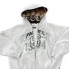 Men's Zippered Treasure Boy Hoodie Sweatshirt - English Print, Autumn/Winter 1994