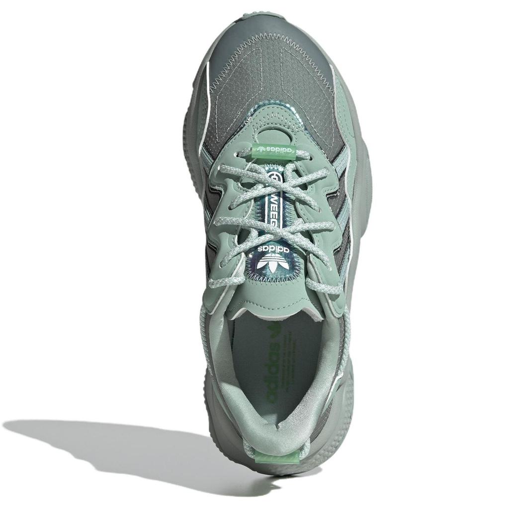 Adidas Originals Ozweego Comfortable Breathable Non-Slip Low-Top Lifestyle Shoes Women sneaker Gray Green GW3319