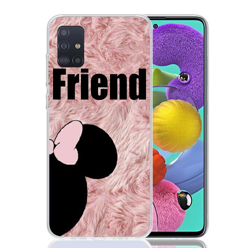 Girls Bff Best Friends Forever Phone Case for Samsung Galaxy A52 A51 A50S A12 A22 A32 A72 A10S A30S A31 A71 Note 20 Ultra 10 Plu