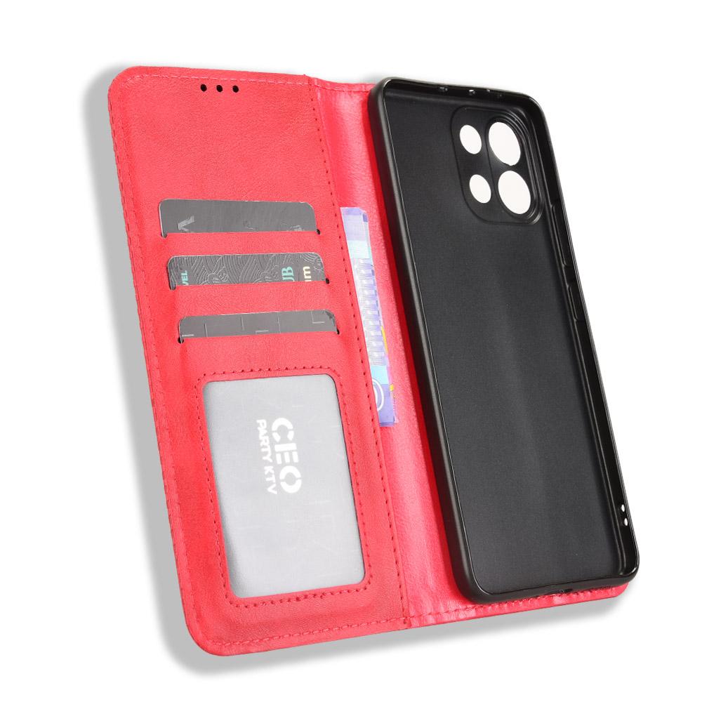 For Oppo K13 5G Leather Case Wallet Stand Retro Texture Phone Cover