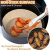 Bakplåtspapper för airfryer utan namn - 20 cm - 100 bitar - BPA-fritt - Brunt