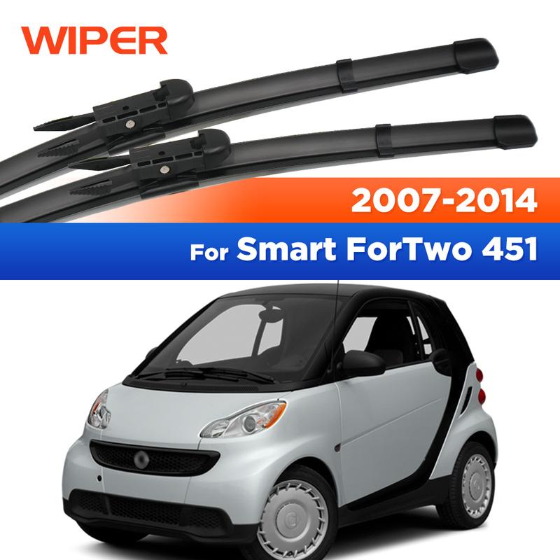 For Smart ForTwo W451 2007 - 2014 Wiper LHD Front Wiper Blades Windshield Windscreen Window Car Rain Brushes 23 +21 Smart ForTwo 451