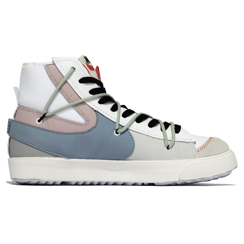 Nike Blazer 77 Jumbo Cuir Équilibre Mi-montantes Chaussures de Skateboard Unisexe Beige Blanc Vert Rose DD3111-100(TeamM-DanteS-BOX)
