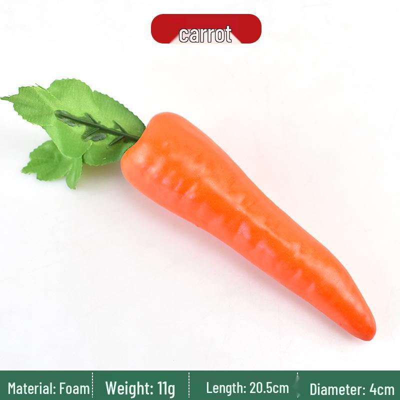 Plastik Rettich und Karotte Künstliches Gemüse Ausstellungsmodell für Bildung und Dekoration