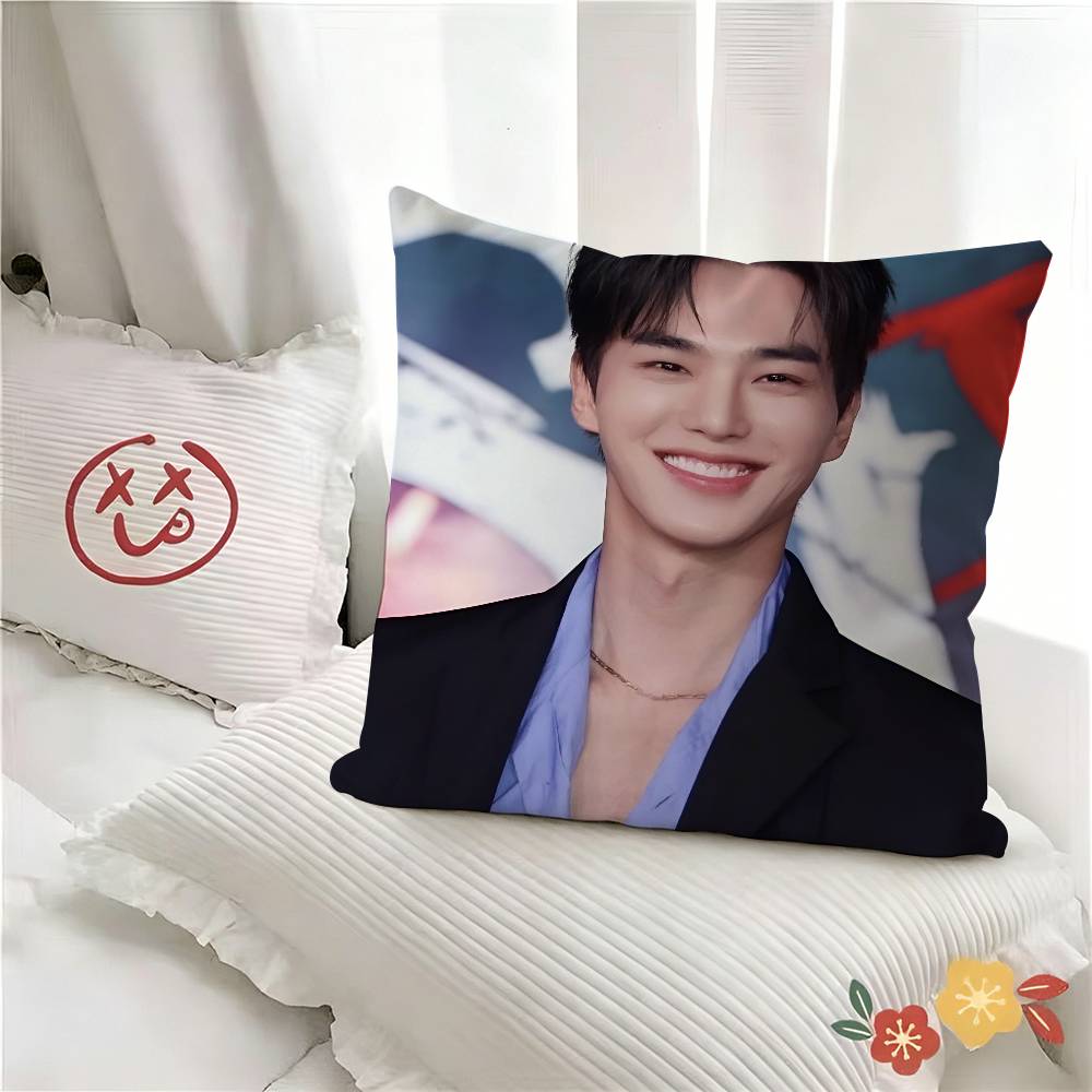pc Handsome Charming Korean Actor SSong Kang Pillow Case Fashion Square Pillowcase Bedroom Sofa Room Ins Decoration Leisure