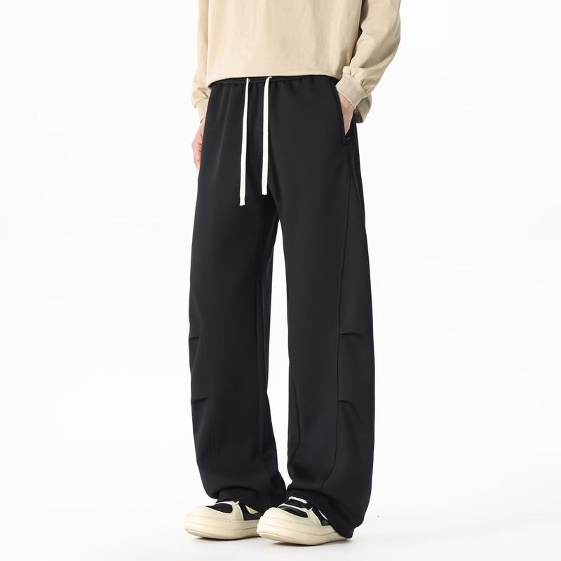 Pantaloni Cargo Paracadute a Gamba Larga Pieghettati da Uomo WRPCE