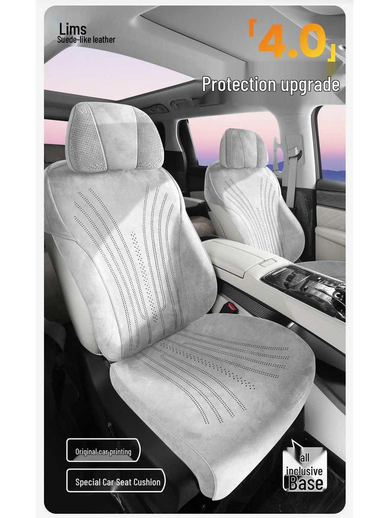 Universal All-Season Breathable Flocking Fabric Car Seat Cover for Denza D9 (202526)