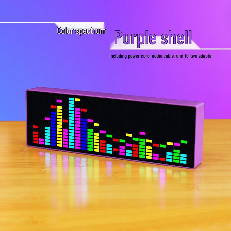 

Dazzling RGB LED Sound-Activated Ambient Clock with Voice Control