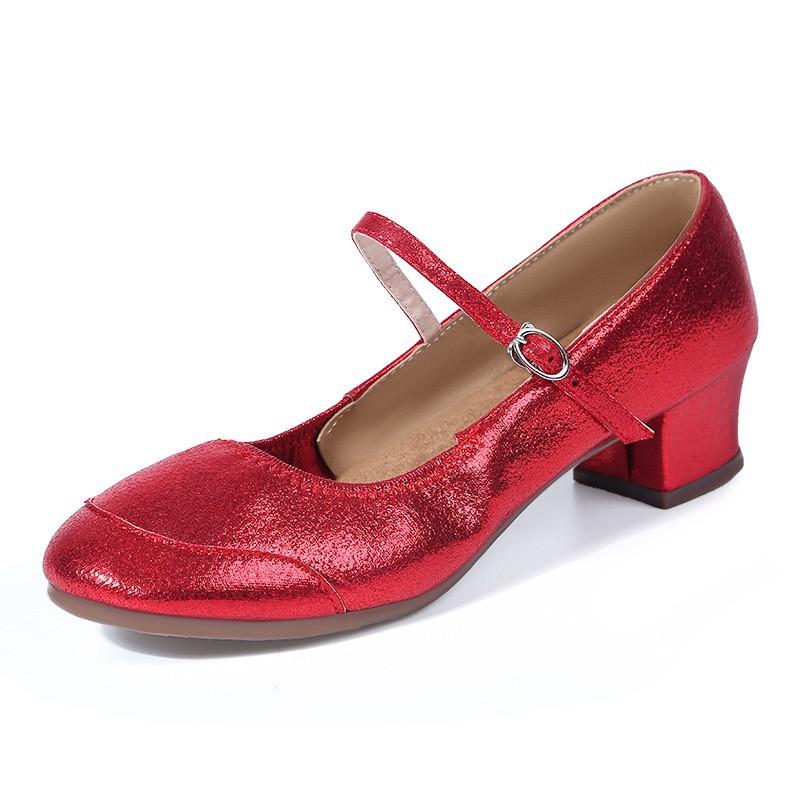 

Летние новые танцевальные туфли женские современные туфли для квадратного танца танцевальные туфли мягкая подошва оптом трансграничные товары 2025 34 красный