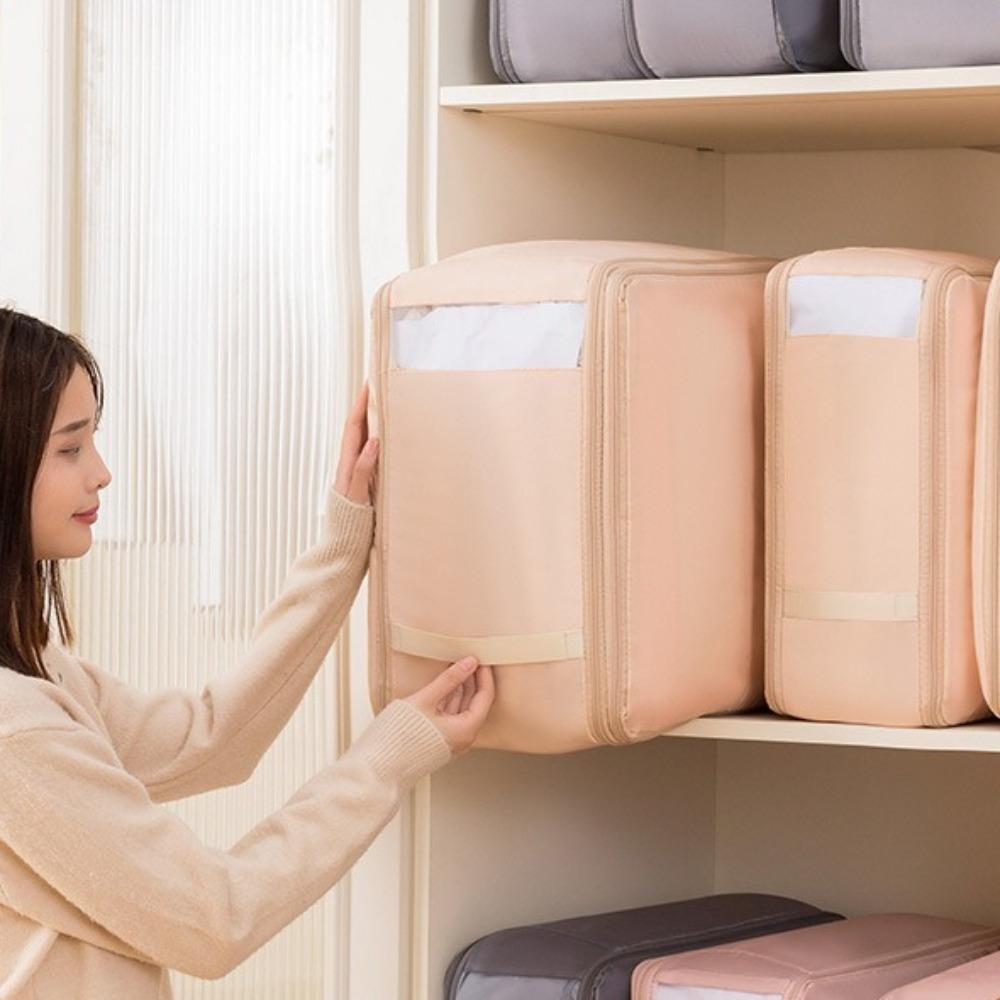 Space Saving Compression Bag 3 Layers Closet Cabinet Organizer Folding storage bag  Clothes