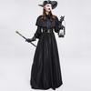 Stilvolles Damen-Pestdoktor-Outfit Mit Auffälliger Schnabelmaske Für Festivals