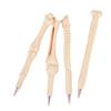 4Pieces Funny Bone Pattern Ballpoint Pens Comfortable Grip And Quick Drying Inks For Home Offices School Daily Writing